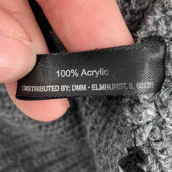 Britt's Knits Gray Ribbed Cuffed Knit Men's Craftsman Winter One Size Beanie Hat - Picture 4 of 6